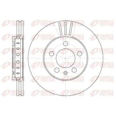 Imagen de REMSA 6545.10 Disco de freno Eje delantero 256, 256 22 5 ventilado SEAT: Leon I Hatchback, Ibiza 3, Toledo 2 Limousine, VOLKSWAGEN: Golf 4,