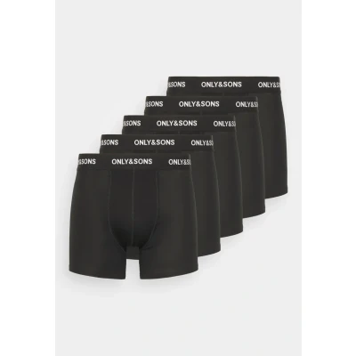 Imagen de Only &amp; Sons Onsfitz Solid Trunk 5 PACK Culotte, Hombre, Talla: Small, Black