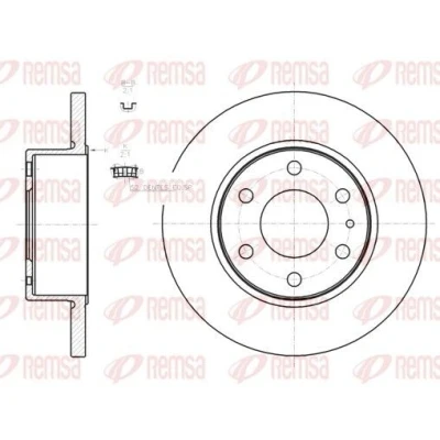 Imagen de REMSA Disco de freno IVECO: Daily 4 Kasten/Kombi, 4, V Furgón / Familiar Eje trasero 295,8mm 16mm 6 macizo 61274.00 2996027,7186309