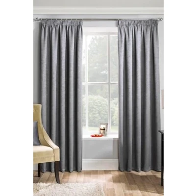 Imagen de Cortinas plisadas de Mattrixx, con funda cojín a juego, 5 colores: azul, gris, café leche, uva, naranja, 10 tamaños, Matrix Grey, 46&quot;Wide x 90&quot;Drop 117cm 229cm