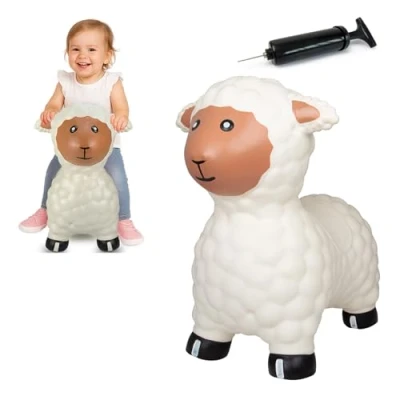 Imagen de Jamara Animal Saltarín Oveja Blanca con Bomba, Color (460590)