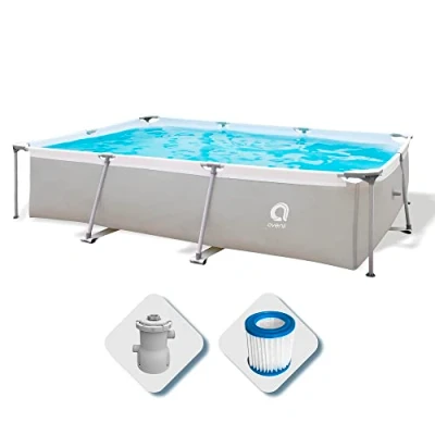 Imagen de Avenli Piscina Rectangular con Estructura, Gris