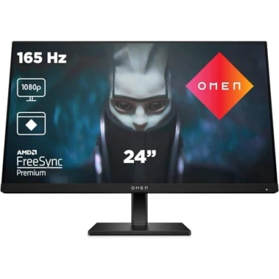 Imagen de Monitor gaming HP OMEN 24, 23.8&quot;, Full HD, 1 ms, 165 Hz, IPS, AMD FreeSync™ Premium, 2 HDMI 2.0, Negro