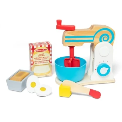 Imagen de Melissa &amp; Doug juego de batidora madera para hacer pasteles, Rol, Comida niños, 3+, Regalo niño o niña