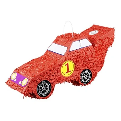 Imagen de Boland 30940 Piñata con diseño de Coche Carreras, Color Rojo