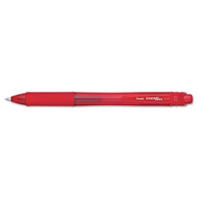 Imagen de Pentel EnerGel X Bolígrafos retráctiles (12 unidades, punta de 0,7 mm), color rosso