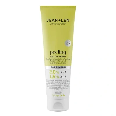 Imagen de Jean &amp; Len peeling gel Limpiador, ideal para todo tipo de pieles, elimina suavemente las células muertas la piel, químico, sin perfume, lavante vegano, 125 ml