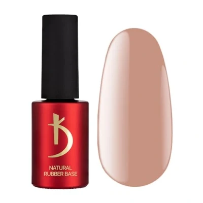 Imagen de Kodi Professional Natural Rubber Base Gel Dark Beige Coat Semipermanentes Nude para uñas UV LED Esmaltes perfectas y duraderas 15ml
