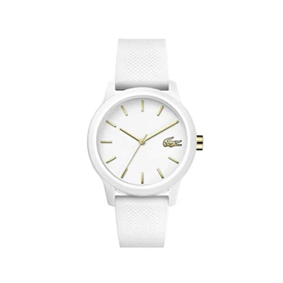 Imagen de Lacoste Reloj Analógico de Cuarzo para Mujer con Correa en Silicona Blanco 2001063