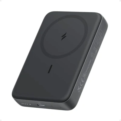 Imagen de Anker Zolo Magnetic Power Bank, cargador portátil inalámbrico y compacto de 10 000 mAh con carga rápida máxima 30 W, batería resistente respetuosa la piel, para iPhone 16/15/14, AirPods más