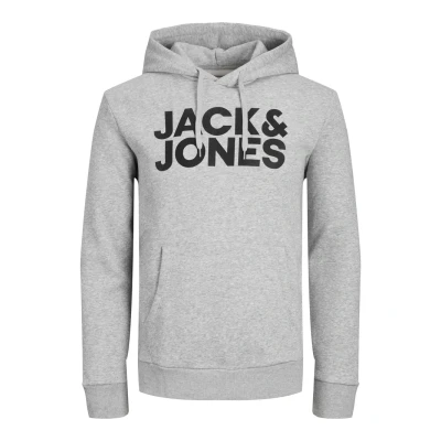 Imagen de Jack &amp; Jones Ecorp LOGO NOOS Jersey con capucha Light grey, Hombre, Talla: Small, grey