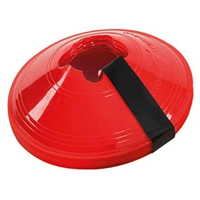 Imagen de Precision Sleeved Set of 10 Saucer Cones de Entrenamiento, Adultos Unisex, Red (Rojo), Talla Única
