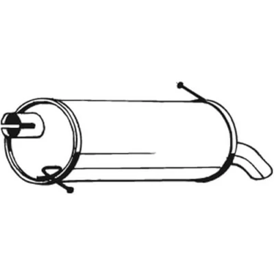 Imagen de BOSAL 154 323 Silenciador trasero FORD: Galaxy Mk1 MPV