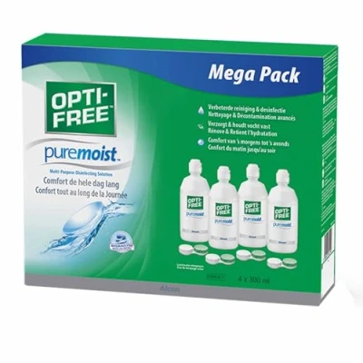 Imagen de Alcon Opti Free PureMoist Systempack 4 x 300 ml