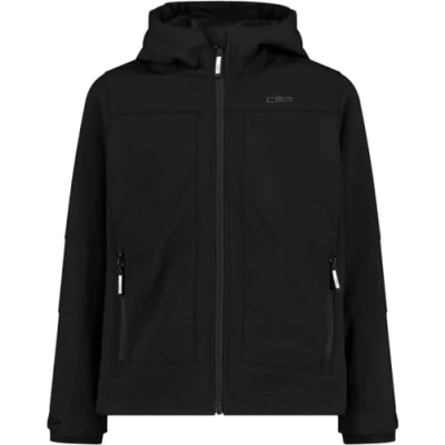 Imagen de CMP KID Jacket FIX HOOD Unisex Chaqueta softshell para niños, Talla: 2a, Nero