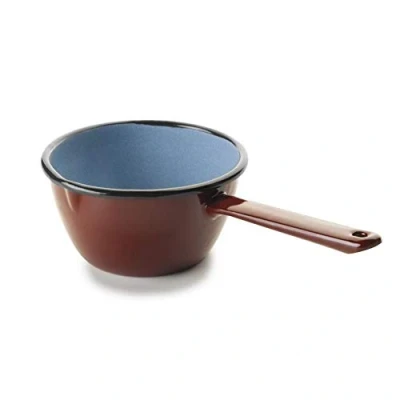 Imagen de IBILI Cazo conico con pico marron, 14 cms, Acero esmaltado, Apto para induccion