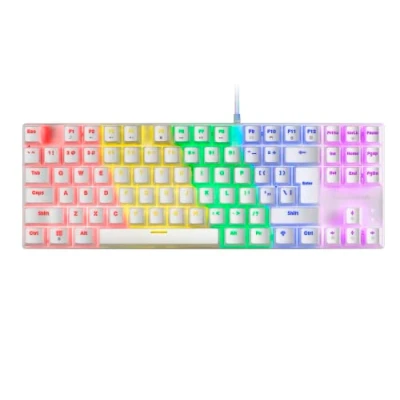Imagen de MARSGAMING, Mars Gaming MK80, Teclado Mecánico TKL FRGB, Antighosting, Switch Rojo, Idioma US, Blanco