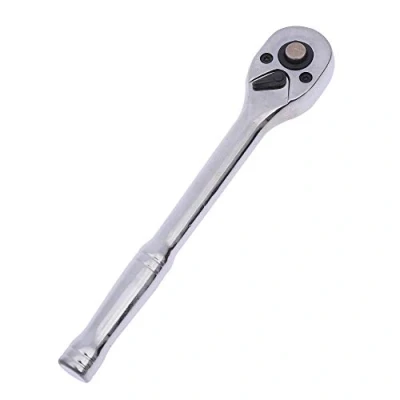 Imagen de KATSU Llave de Carraca 1/4&quot;, Mango para Tubo Liberación Rápida 72 Dientes, Cromo Vanadio Spejo Pulido, Herramienta Mecánica Garaje Reparación Automática, 160mm 421908