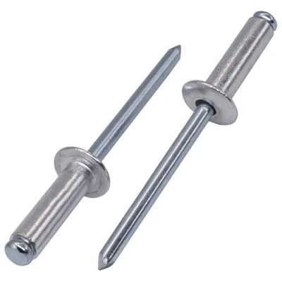 Imagen de SKIR&#039;CO remaches ciegos de aluminio 5,0 x 16 mm, mandril acero, pop, cabeza cúpula, DIN 7337 (200 unidades)
