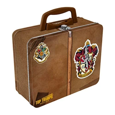 Imagen de Top Trumps Harry Potter Gryffindor Collectors Tin Card Game English Edition, Board The Hogwarts Express with 2 Packs of, Goblet of Fire and Prisoner Azkaban, Fun for Witches Wizards