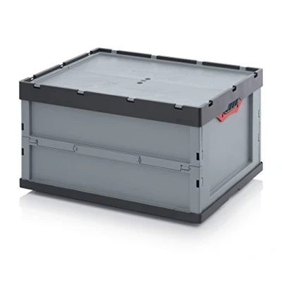 Imagen de Profi Faltbox 80 x 60 44 mit Deckel inkl. gratis Zollstock * große Auer Klappbox