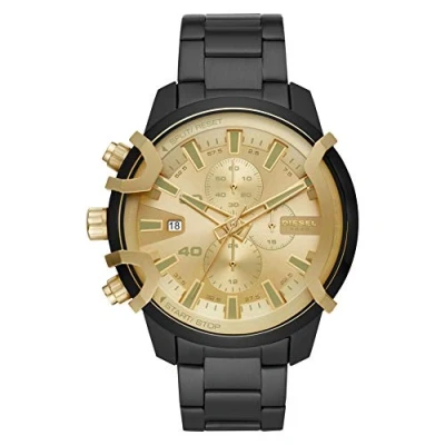 Imagen de Diesel Reloj Cronógrafo para Hombre de Cuarzo con Correa en Acero Inoxidable, Negro, Talla única, DZ4525