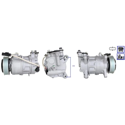 Imagen de Compresor, aire acondicionado DRI 700511052