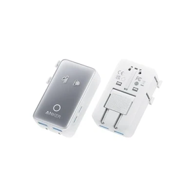 Imagen de Adaptador de Viaje Anker Nano, con Conector USB 5 Puertos 1 Puerto CA, 2 USBA y USBC, Control Temperatura Integrado, Apto en más 200 países, Ideal para Viajes
