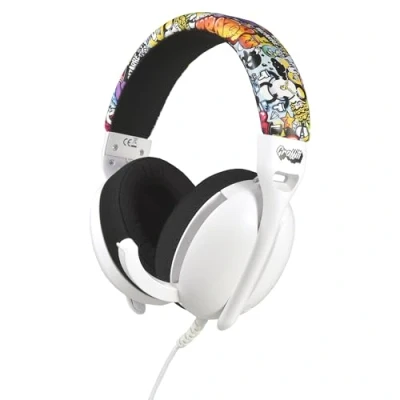 Imagen de Cascos Gamer Compatible con PS5, PS4, XBOX, Switch, PC y Smartphone Headset Gaming: Auriculares ergonómicos Sonido estéreo micrófono retráctil Cable de 1,1 Metros Entrada Universal 3.