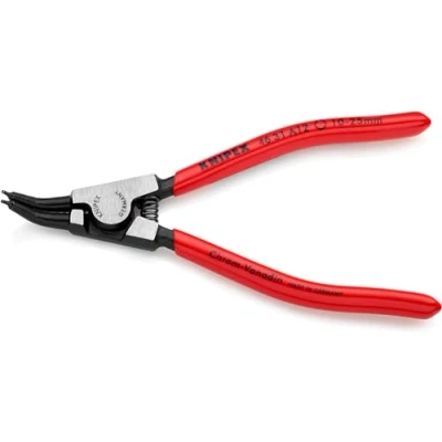 Imagen de Knipex Alicate para arandelas exteriores de ejes en ángulo 45 negro atramentado, recubiertos plástico 130 mm 46 31 A12