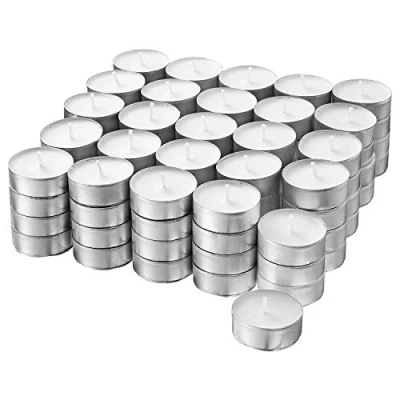 Imagen de Glimma IKEA Velas de té (100 unidades), color blanco