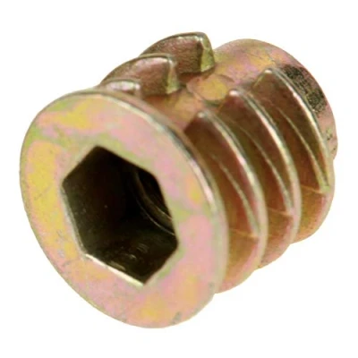 Imagen de 50 Tornillos de Interfaz, Roscados Aleación Zinc para Cabeza Hexagonal M4 x 8 mm