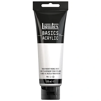 Imagen de Liquitex Basic Acrylic Tubo De Pintura Acrílica, 118 ML, Blanco (Blanco Mezcla Transparente Nuevo)