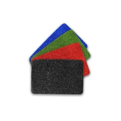 Imagen de JARDIN202 Felpudo de Césped Artificial 60x40cm 25mm Ideal para Terrazas, Exteriores y Decoración Colores Azul, Negro, Rojo Verde Azul