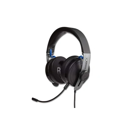 Imagen de PowerA Fusion Pro Auriculares de juego con cable para PlayStation 4, micrófono desmontable, portátiles, espuma viscoelástica, control volumen en orejera