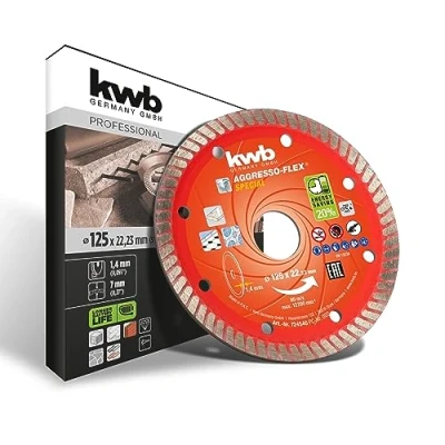 Imagen de KWB 49724540 Disco radial diamant (125 mm, espesor corte, 1 Akku Top)