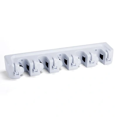 Imagen de MSV Colgador DE Escoba GM/Largo : 44 cm/Anchura 10 cm, Blanco, 44x10x7 cm