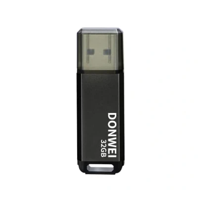 Imagen de Pendrive, Pen Drive 32 GB, Memoria USB 2.0, 32GB con Indicador LED para Almacenar y Realizar Copias de Seguridad Datos Negro