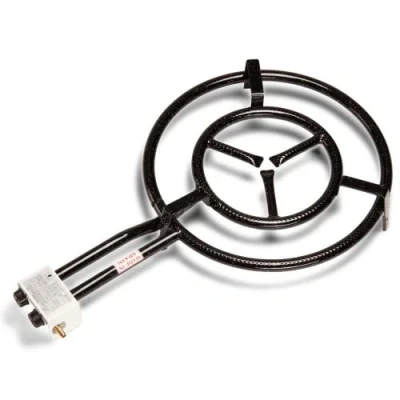 Imagen de COMBOI Quemador 50 cm paellero de gas butano propano, hornillo gas, incluye recetas e instrucciones montaje y conservación, productos fabricados en España. (50 CM)