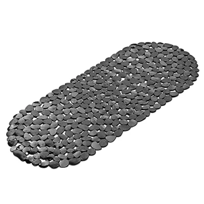 Imagen de Navaris Alfombra Antideslizante para la bañera Alfombrilla Ducha Esterilla Grande Mayores niños 99 x 39 CM con diseño de Piedras