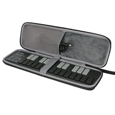 Imagen de co2CREA Duro Viajar Caja Estuche Funda para Korg 009516/Korg NANOKEY2BK BK Controlador Midi(Funda Solo) (Estuche+Correa de muñeca)
