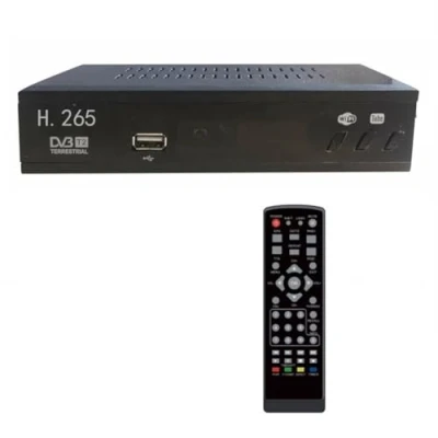 Imagen de Osmond Sintonizador de TV Digital DVB T2 HEVC 265 1080P HD Decodificador USB Receptor Terrestre EPG Set Top Box, Enchufe Europeo