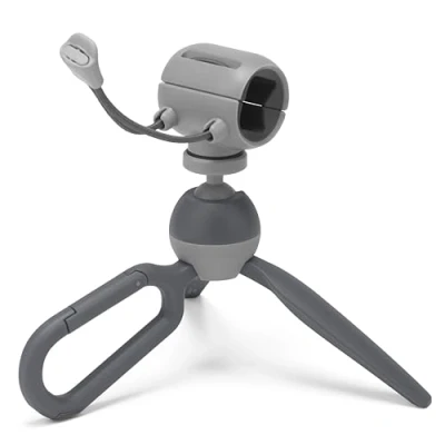 Imagen de JOBY HandyPod Clip Mini Trípode con Mosquetón y Pinza para Smartphone iPhone Galaxy Pixel Cámara Compacta Sony ZV 1 II Color Gris (JB01839 BWW)