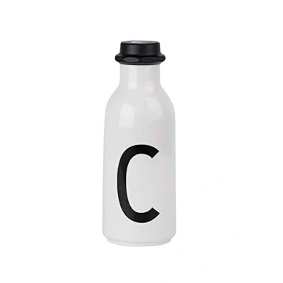 Imagen de Design Letters Botella de Agua Blanco 500 Ml (A Z) para Niño, Adults Botellas Niños Colegio Libre BPA/BPS Garrafa Personalizada Irrompible a Prueba Fugas