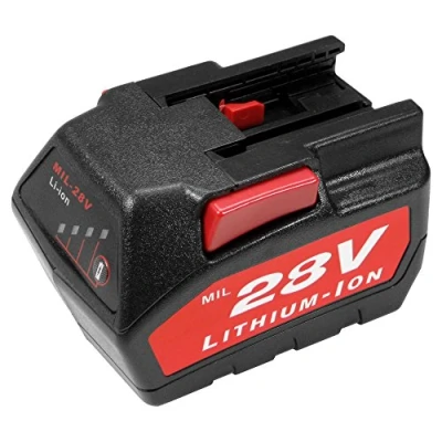 Imagen de Batería Li Ion 28V / 2000mAh para AEG/Milwaukee 48 11 2830 0700956730 V28BS V28BS/0 V28JSB V28SX V28MS V28VC 0719 22 V28 0721 21 4933416345 C12 28 DCR Würth