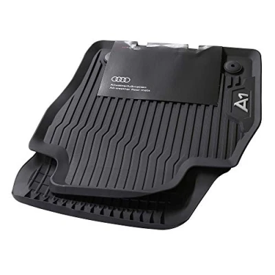 Imagen de Audi 82B061501041 Juego de 2 Alfombrillas Goma para Todo Tipo Clima, Negro