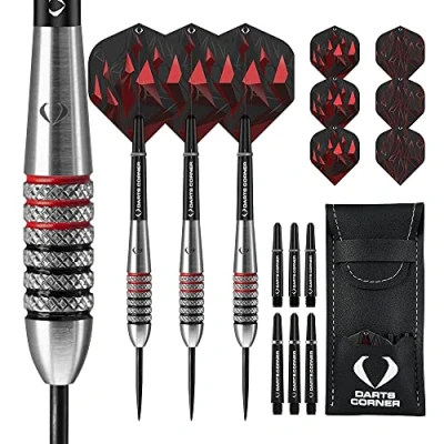 Imagen de Darts Corner Astrofire dardos Juego de con punta acero moleteado, 22 g