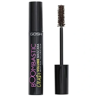 Imagen de GOSH Boombastic Crazy Mascara para un volumen extremo y pestañas largas, máscara de con cabezal cepillo preciso, sin grumos, respetuoso la piel perfume, 005 Chocolate