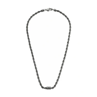 Imagen de Armani Exchange Collar de acero inoxidable plomizo para hombre, AXG0163060