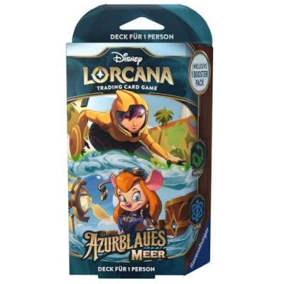 Imagen de Ravensburger 11098419 Disney Lorcana: Mazo Azul Esmeralda y Zafiro para un Jugador (Español)
